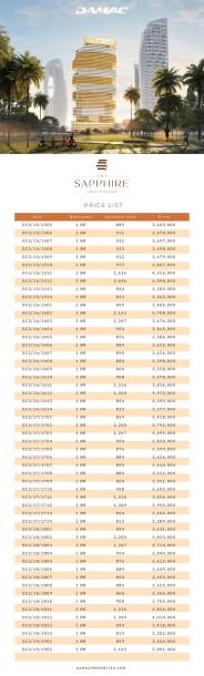 THE SAPPHIRE BY DAMAC  from AED 2.16 M-14