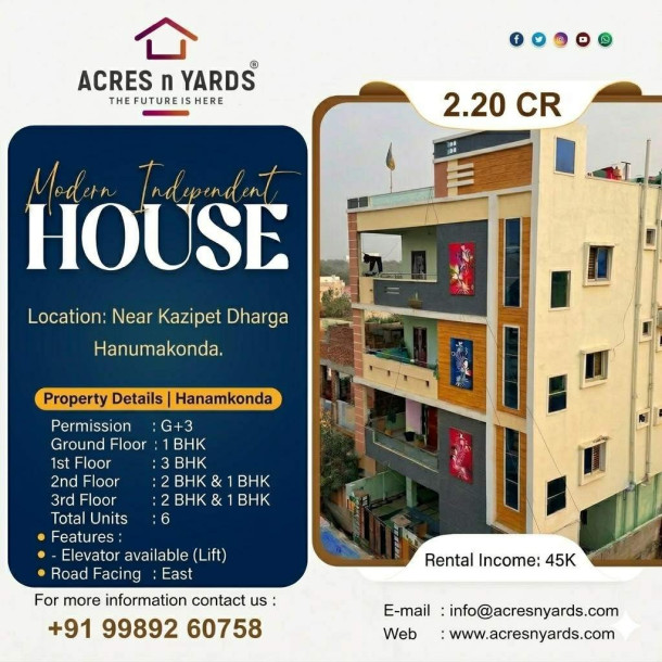 Independent HOuse FOr Sale  G+3-1